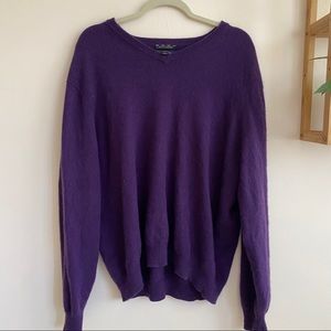 Deep purple cashmere sweater